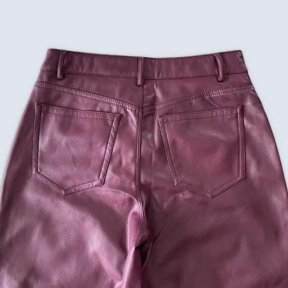 NEW Garage Brooke Faux Leather Straight Pants Sz XS - Picture 5 of 8